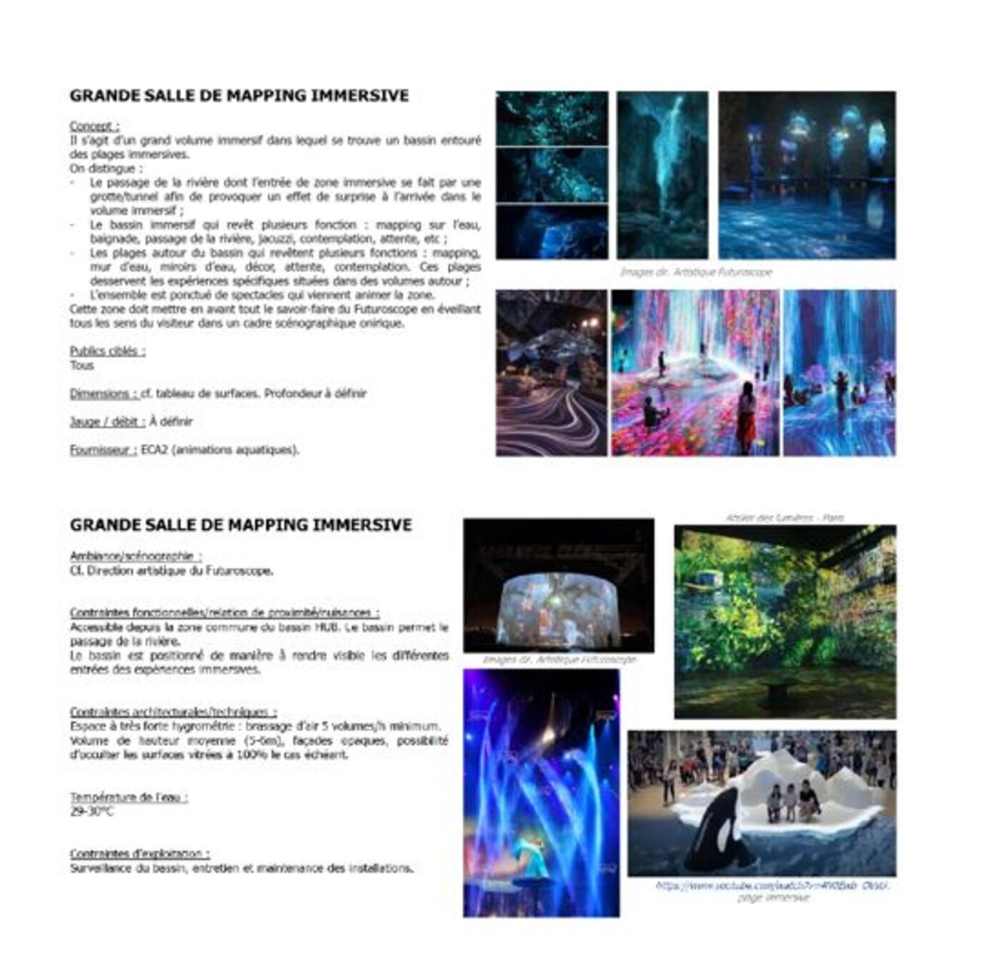 Fiche fonctionnelle et technique – salle immersive - Viapolis Fiche fonctionnelle et technique – salle immersive - Viapolis