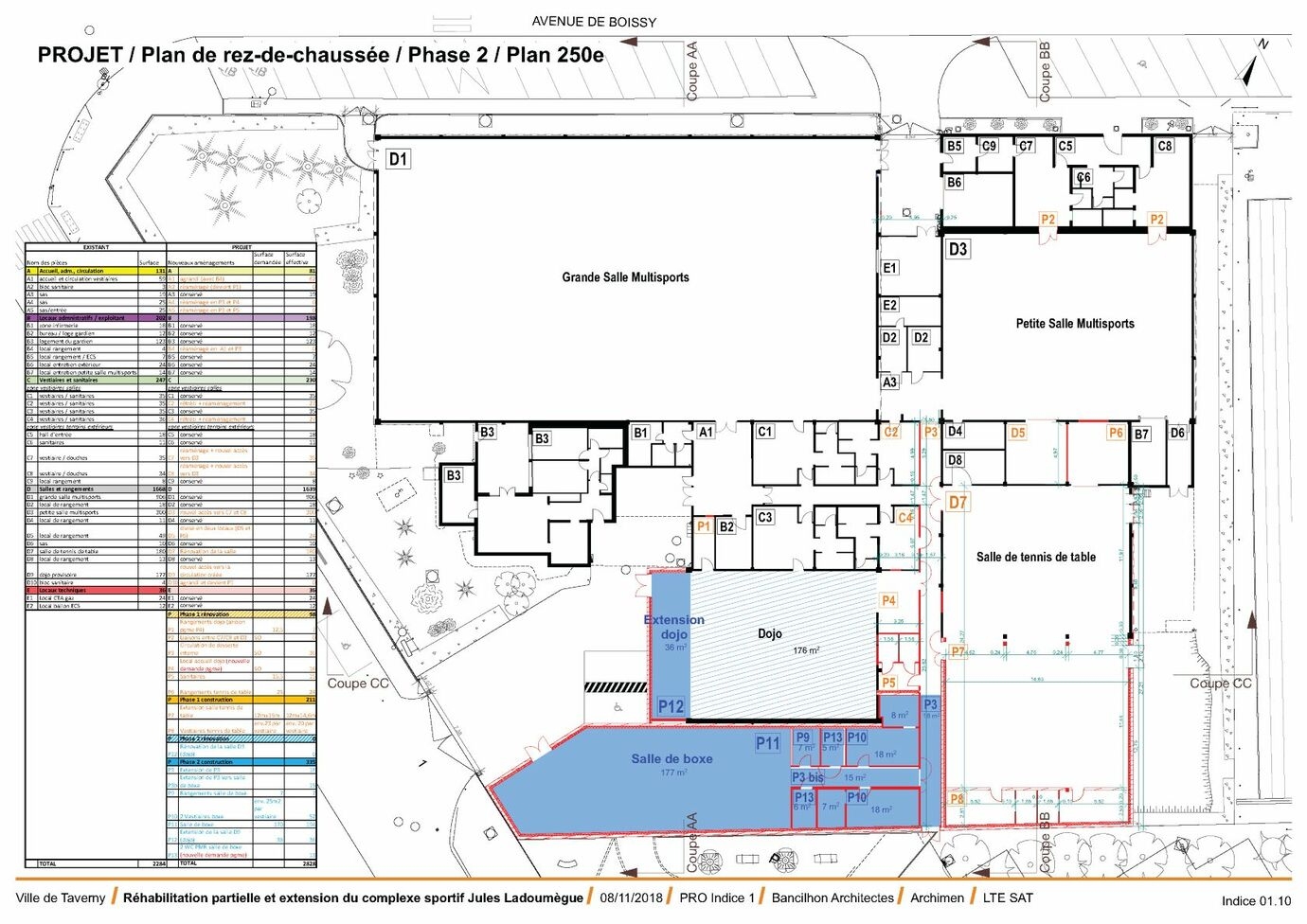 Plan du projet - Bancilhon Architectes Plan du projet - Bancilhon Architectes