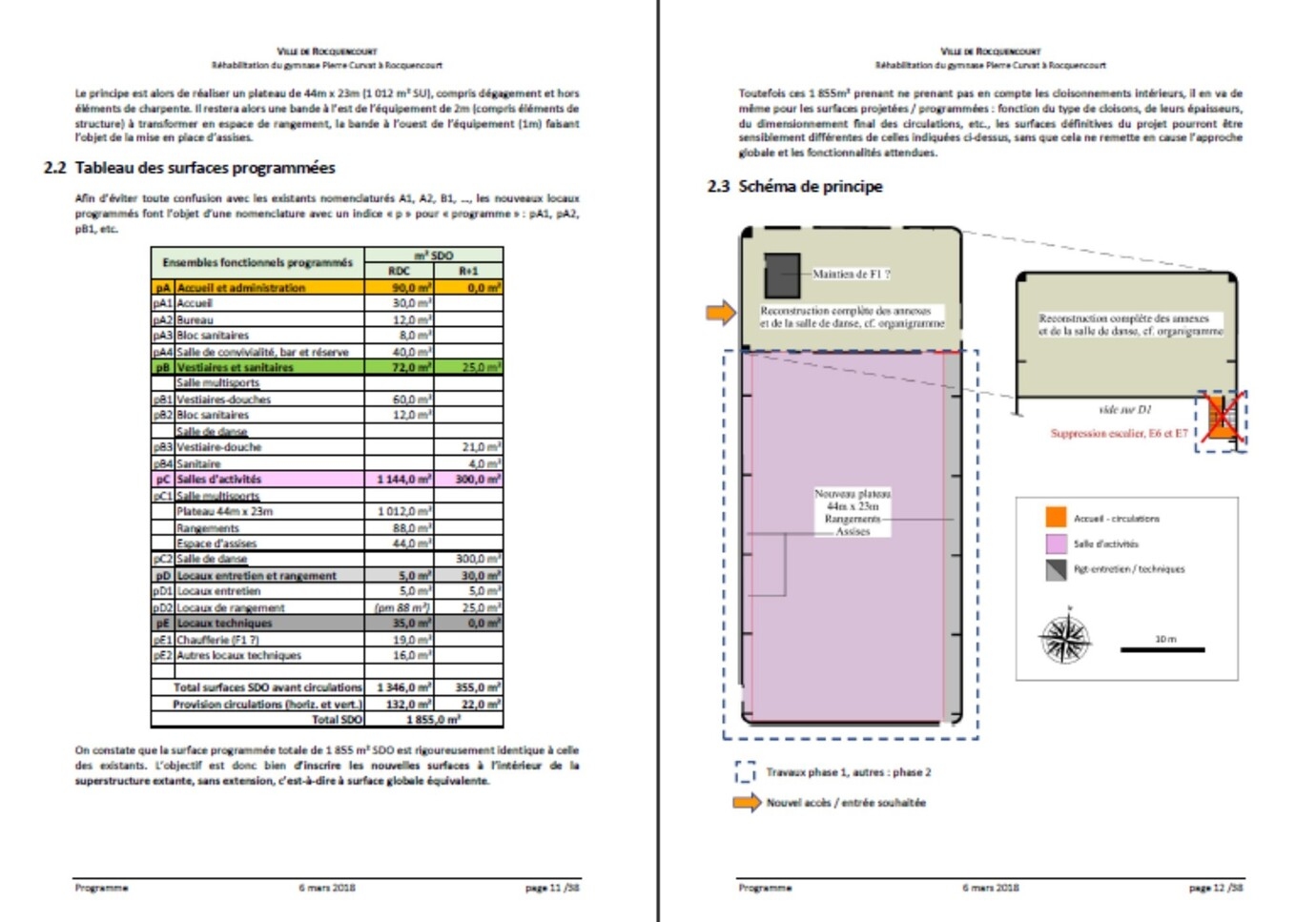 Programme : surfaces et principe général - Viapolis Programme : surfaces et principe général - Viapolis