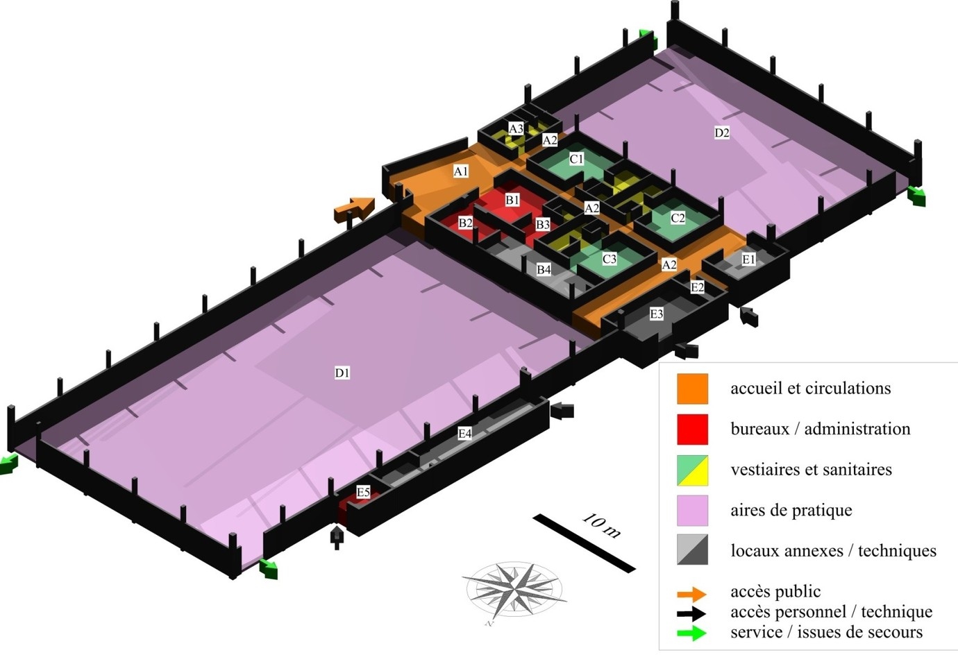 Le gymnase existant - Viapolis