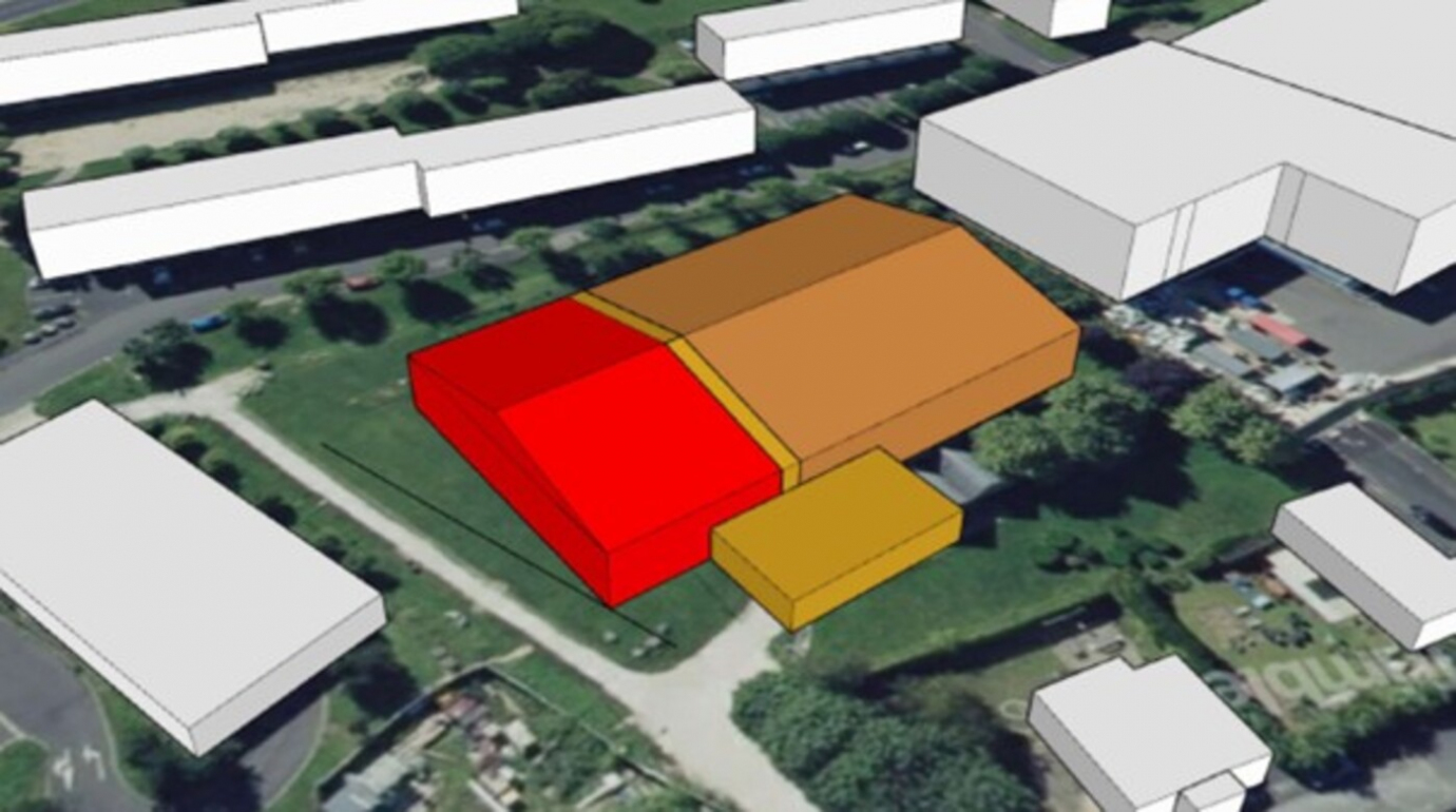 Volumétrie schématique (site n°2) - Viapolis Volumétrie schématique (site n°2) - Viapolis