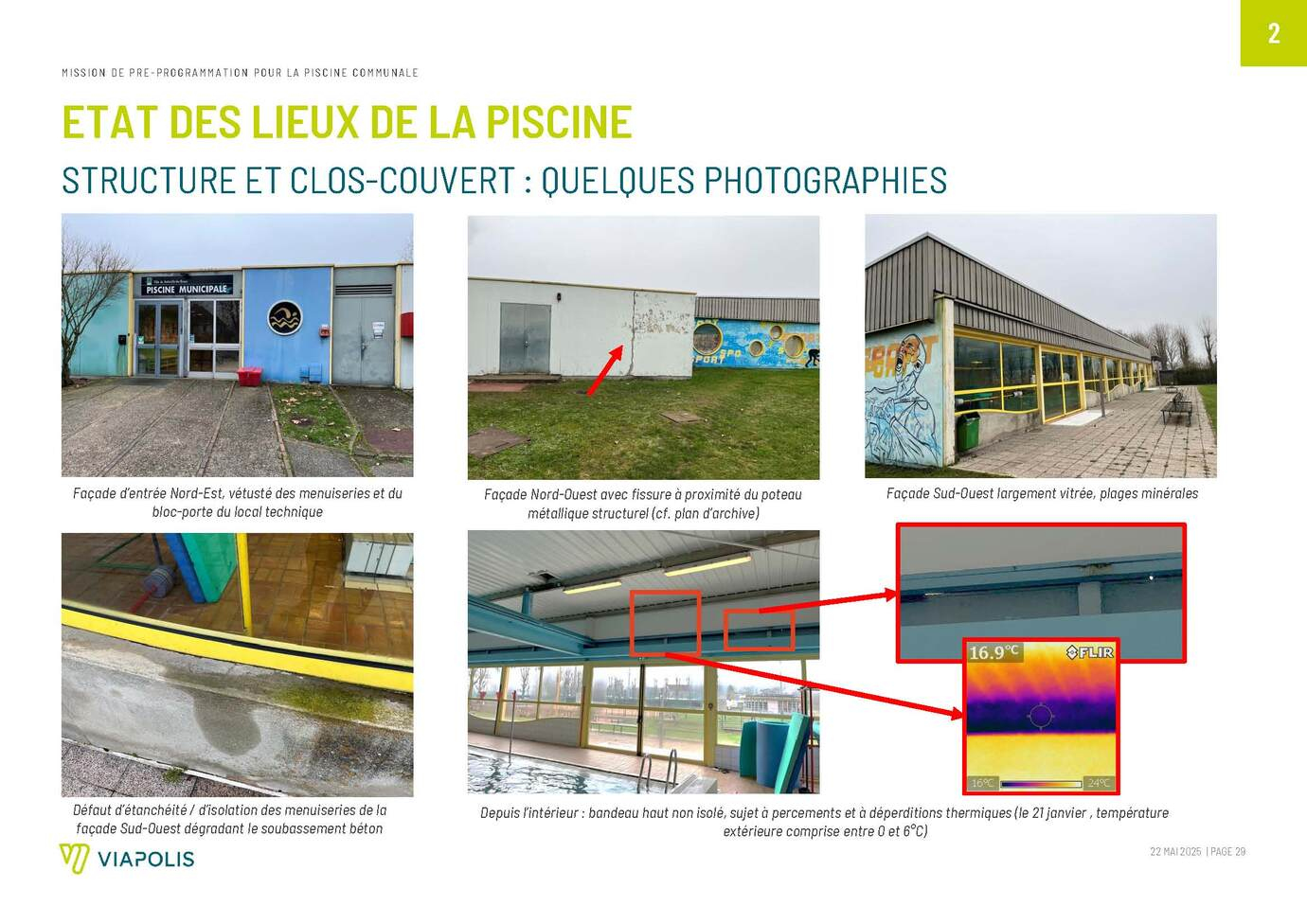 Extrait de l'état des lieux avec thermographie IR - Viapolis