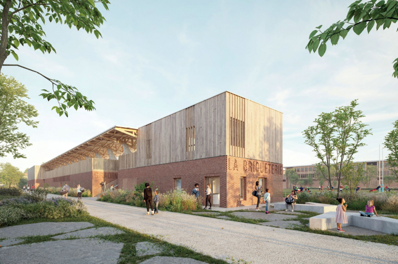 Perspective Nord-Ouest - Maîtrise d'oeuvre Lieux FAUVES