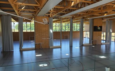 Visite du complexe sportif de Corbeville